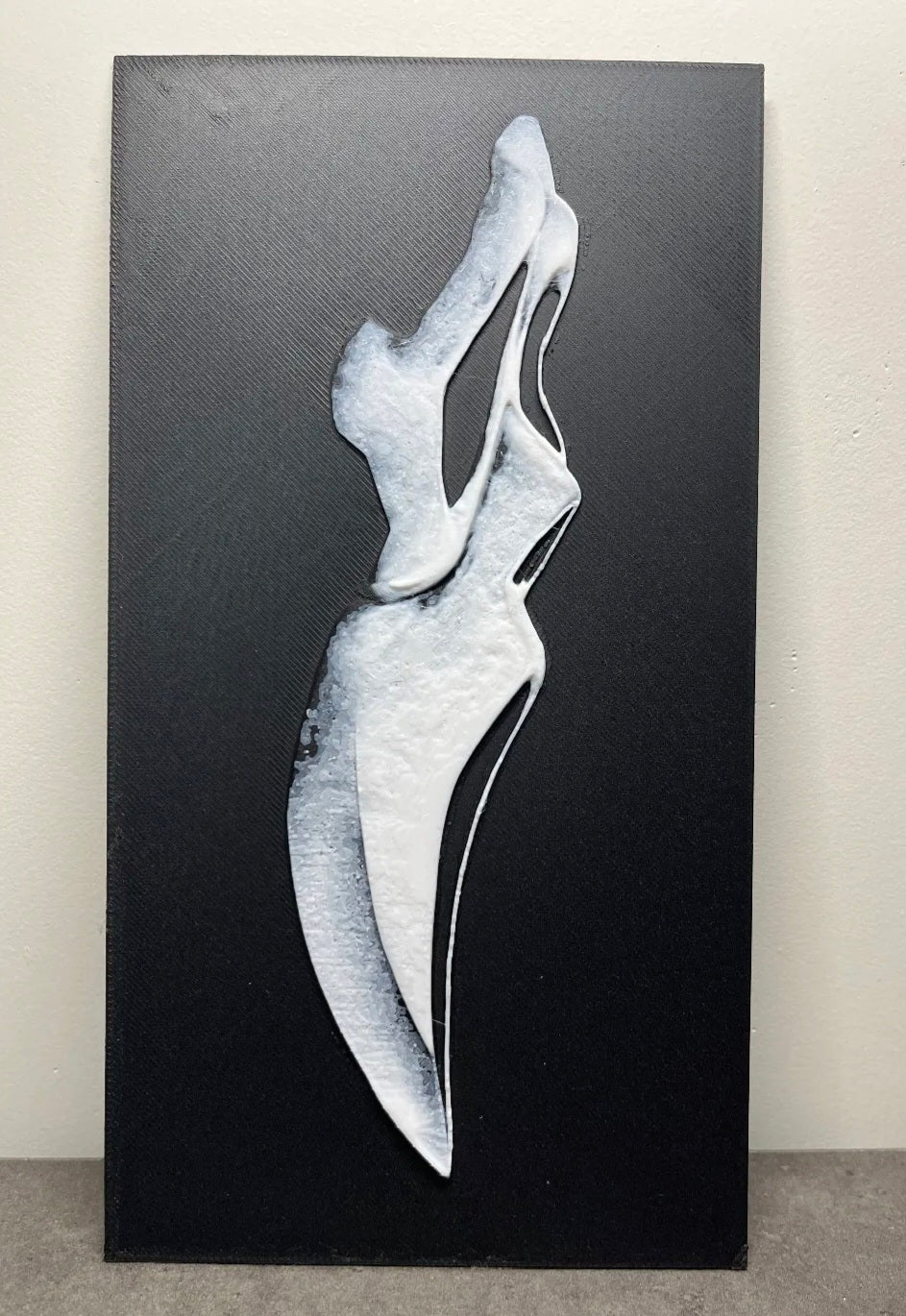 Ghostface Scream 3D Printed Art — 21cm × 11cm — Free Stand