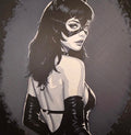 Framed Catwoman / Stylish Heroine 3D HueForge Art | 20×20cm | Free Stand | Brand New