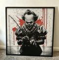 Framed Pennywise IT Horror 3D HueForge Print | 20×20cm | Free Display Stand | Brand New
