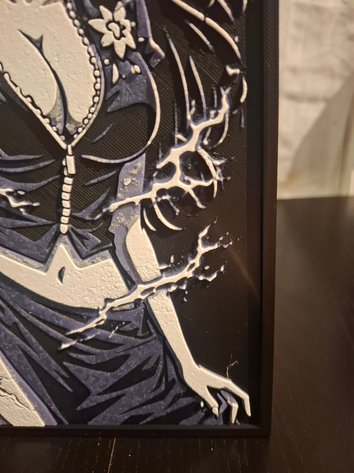 Framed 3D HueForge Print - One Piece Anime Art | 23×15cm + Stand