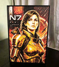 Framed Mass Effect N7 Commander Shepard HueForge 3D Print | 24×16cm + Stand | Brand New