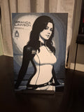 Framed Mass Effect Miranda Lawson HueForge 3D Print | 24×16cm + Stand | Perfect Cond