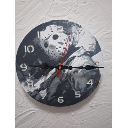 Jason Voorhees HueForge 3D Printed Clock – 9.6" Diameter, Battery Included