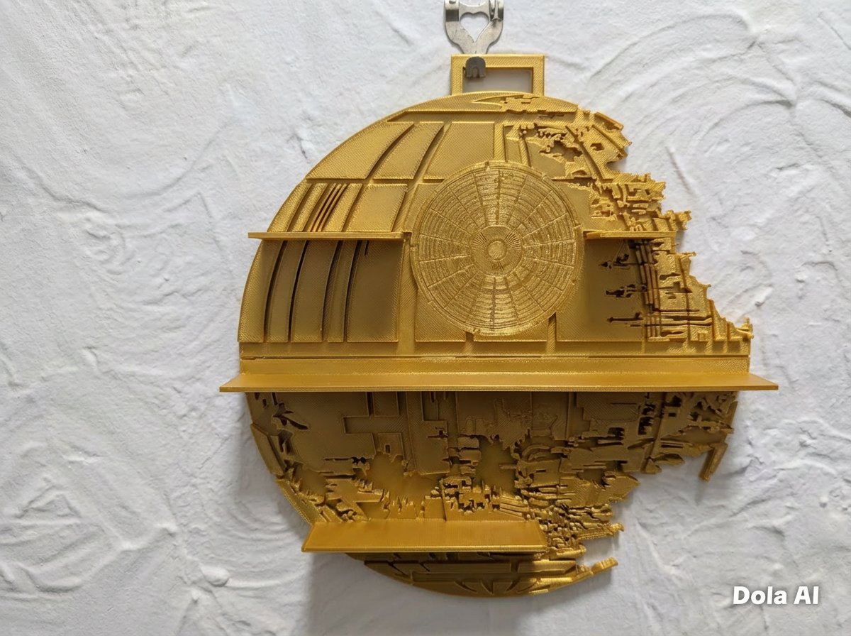 3D Printed Death Star Display Shelf – Perfect for LEGO Minifigures - Image 3