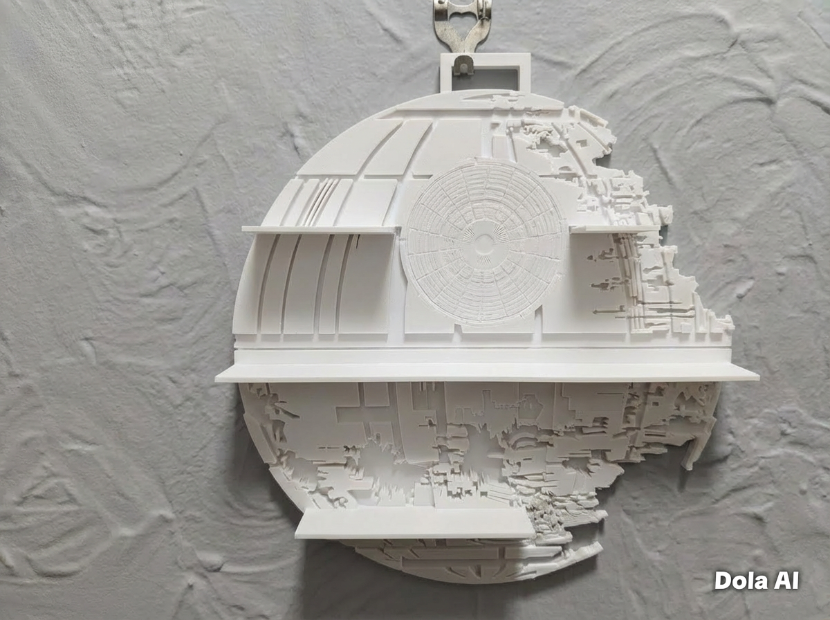 3D Printed Death Star Display Shelf – Perfect for LEGO Minifigures - Image 5