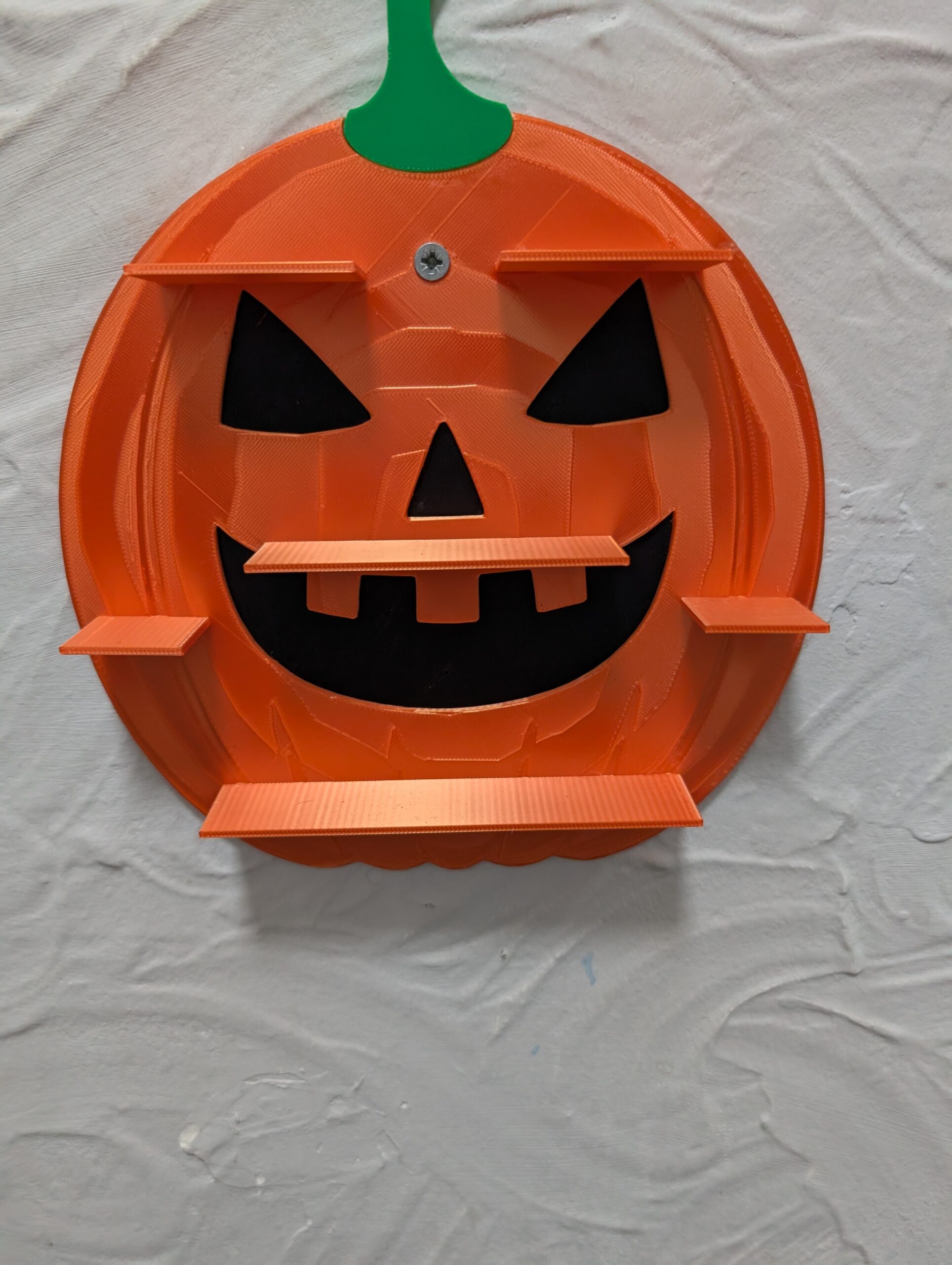 3D Printed Jack-O'-Lantern Pumpkin Display Shelf for Mini Figures - Image 4