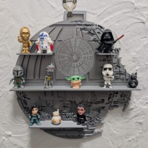 3D Printed Death Star Display Shelf – Perfect for LEGO Minifigures