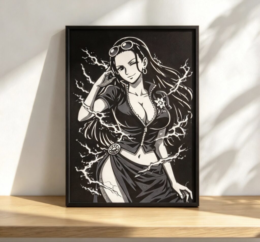 Nico Robin — One Piece HueForge 3D Framed Art Print — Brand New